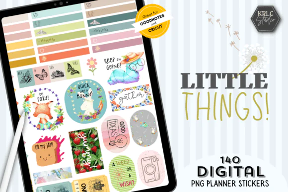 Little Things – PNGs | PNG Design Assets | For Planners, Journals, Stickers & Creative Projects