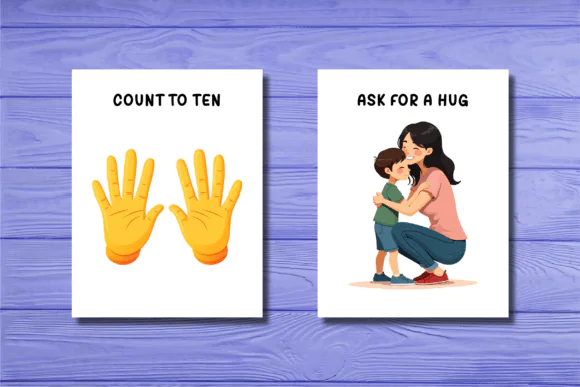 Calming Corner Flashcards Printable JPG PNG PDF | Emotional Regulation Cards for Kids, Self-Regulation Tools, Mindfulness, Classroom, Home & Therapy Support