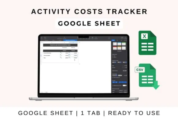 Activity Costs Tracker Template – Editable Event, School, Project & Recreation Expense Tracker Spreadsheet for Google Sheets, Excel & Apple Numbers, Budget Planner, Cost Breakdown Dashboard & Activity