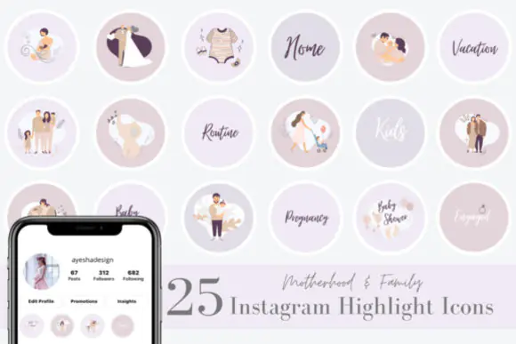 25 Motherhood Instagram Story Highlight Covers – Family & Pregnancy Highlight Icons, Minimal Pink Blush Nude Instagram Covers, Mom Blogger Story Icons, Parenting Profile Branding Kit, JPEG Digital Dow