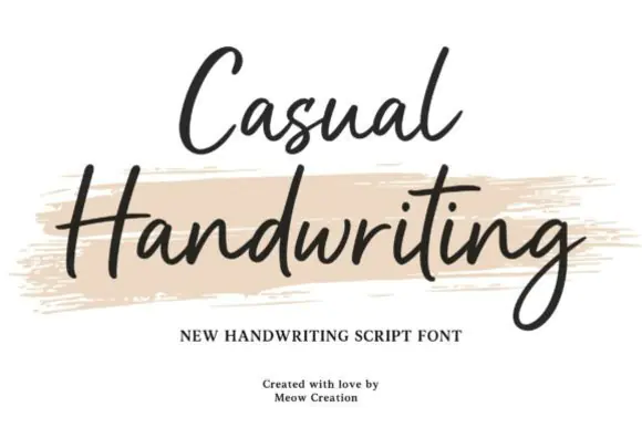Casual Handwriting Font | Simple Natural Handwritten Script Typeface for Quotes, T-Shirts, Invitations, Social Media, Branding & Everyday Creative Designs