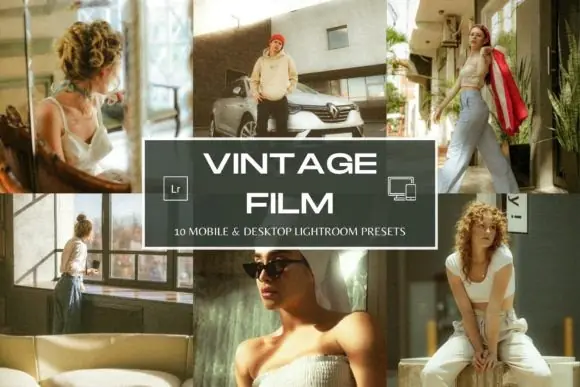 Vintage Film Lightroom Presets Bundle for Mobile & Desktop | Analog Retro Photo Filters | Grainy Kodak Inspired Aesthetic Presets for Instagram, Travel & Portrait Photography
