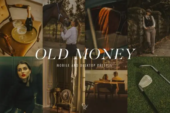20 Old Money Lightroom Presets Bundle for Mobile & Desktop – Luxury Cinematic Photo Filters for Instagram, Influencers, Bloggers & Professional Photography Editing