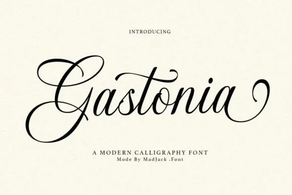 Gastonia Script Modern Calligraphy Font – Elegant Luxury Typeface for Wedding Invitations, Branding, Upscale Packaging, Editorial Designs, Logos, Romantic Quotes & Sophisticated Creative Projects