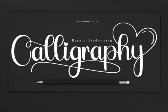Calligraphy Font | Sweet Cursive Handwritten Script Typeface for Logos, Wedding Designs, Greeting Cards, Branding, Fashion & Elegant Projects