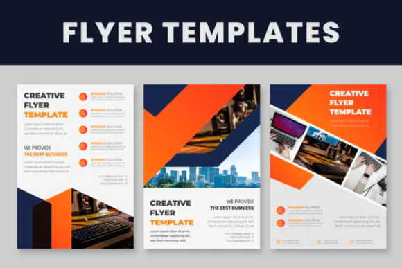 Editable Business Flyer Templates Bundle | Professional A4 Corporate Flyer Design | Illustrator AI & EPS Marketing Flyer Template for Business Promotion, Company Branding, Services & Advertising