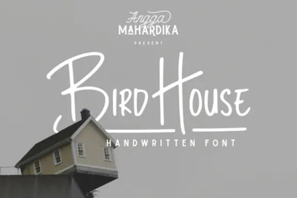 Bird House Marker Handwritten Font – Casual Signature-Style Typeface for Branding, Logos, Signatures, Social Media Graphics, Packaging, Labels & Creative Handmade Designs