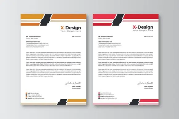Professional Business Letterhead Template – Editable A4 Corporate Stationery Design, Adobe Illustrator EPS Letterhead, Print-Ready Business Branding Template