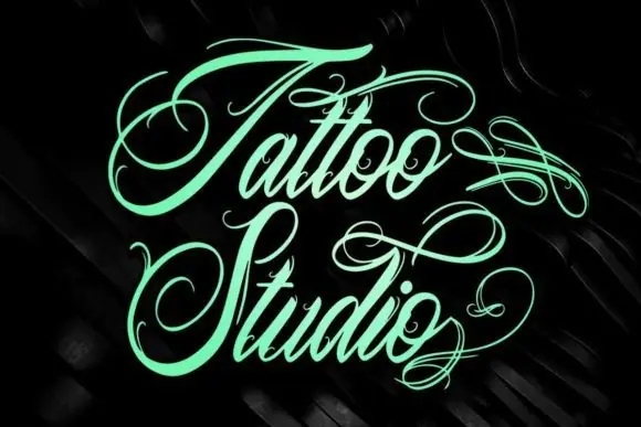 Tattoo Studio Font | Blackletter Script Tattoo Font for Tattoo Artists, Studio Logos, Metal T-Shirts, Hardcore, Punk & Gothic Designs