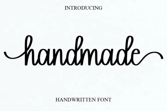 Handmade Cursive Handwritten Font – Sweet Romantic Script Typeface for Branding, Logos, Wedding Invitations, Greeting Cards, Fashion Lookbooks, Marketing Promotions & Elegant Casual Designs