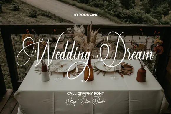 Wedding Dream Font | Elegant Handwritten Wedding Font with Swashes for Invitations, Thank You Cards, Quotes, Logos & Romantic Designs