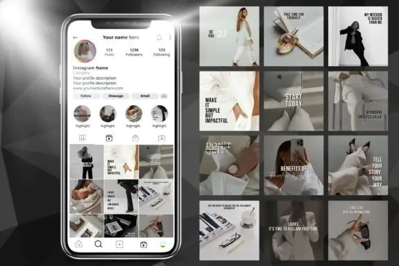 Aesthetic Instagram Canva Template Bundle – 49 Faceless Social Media Post Templates for Instagram Growth, Content Creators, Influencers, Coaches, Small Business Marketing & Personal Branding