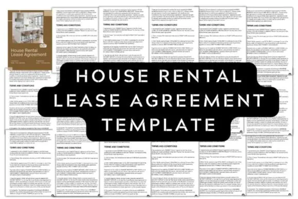 Printable Basic Rental Agreement Template – Editable Canva House Rental Agreement, 3-Page A4 Home Lease Contract, Landlord Tenant Agreement, Digital Download
