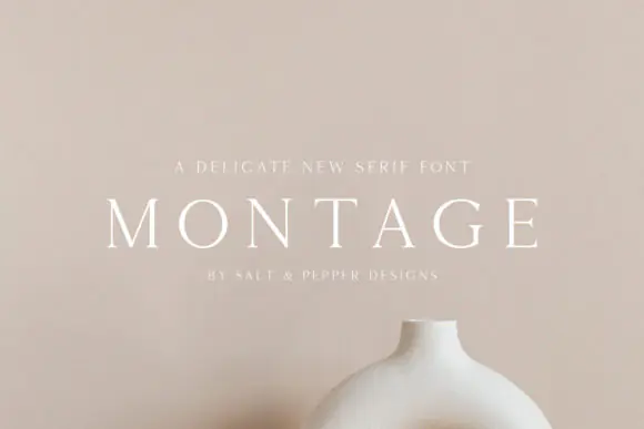 Montage Elegant Thin Serif Font – Luxury Authentic Typeface for Branding, Logos, Editorial Layouts, Invitations, Packaging, Fashion Designs & Premium Creative Projects