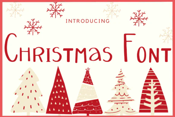 Christmas Handwritten Font | Fun Casual Holiday Typeface for T-Shirts, Baby Onesies, Nursery Decorations, Cards, Digital Designs & Festive Creative Projects