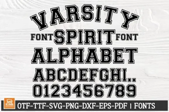 Varsity Spirit Font SVG – Bold College Alphabet Typeface for Sports Designs, Monograms, Team Logos, Jerseys, Cricut Projects, School Spirit Graphics & Athletic DIY Crafts