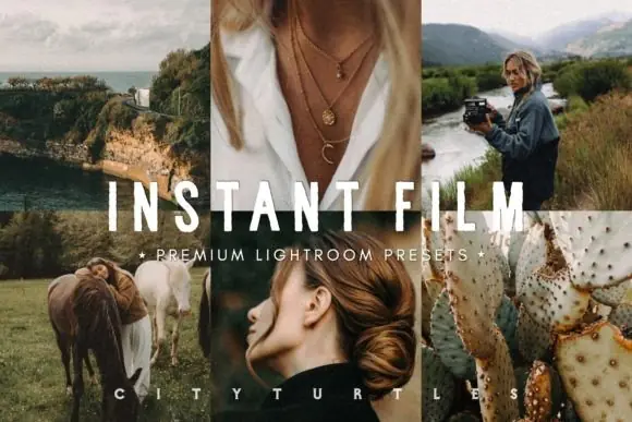 Instant Film Lightroom Presets Bundle for Mobile & Desktop | Retro Vintage Film Photo Filters | Grainy Aesthetic Editing Presets for Instagram, Travel & Wedding Photography