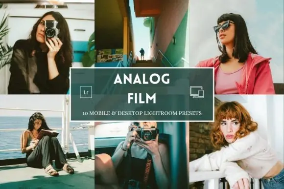 10 Analog Film Lightroom Presets Bundle for Mobile & Desktop | 35mm Retro Film Filters | Disposable Camera & Grainy Vintage Presets for Instagram, Portrait & Street Photography