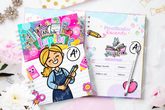 2026 Spanish Teacher Planner A5 Printable Agenda Docente | Kawaii Academic Organizer | Monthly & Yearly Planning Calendar | School Schedule Tracker | Goal Setting Journal | Teacher Appreciation Gift |