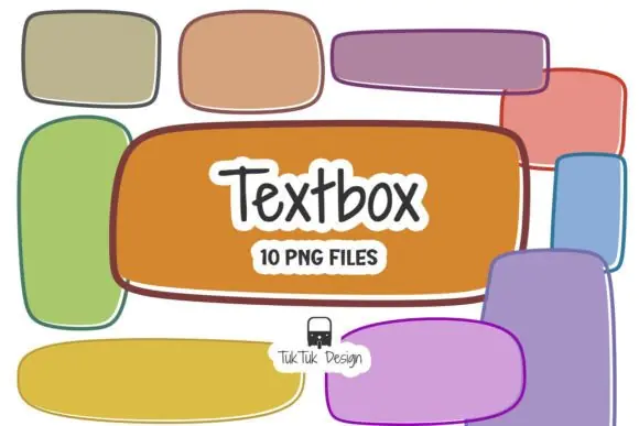 Colorful Rounded Rectangle Text Box PNG Bundle – 10 Hand Drawn Label Shapes, Pastel & Earth Tone Text Boxes, Doodle Badge Elements, Transparent Background Graphics for Canva, Social Media, Teachers, P
