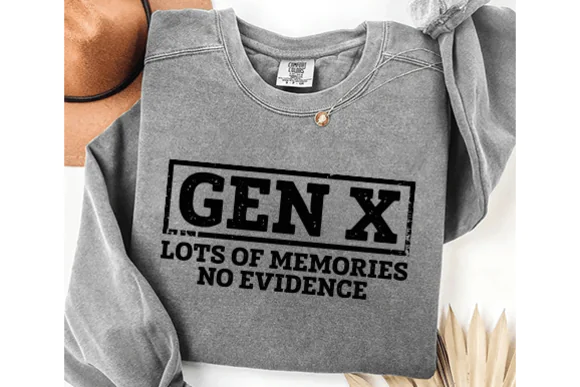 Gen X PNG Bundle, Retro Generation X SVG Design, Vintage Gen X Quote Graphic, 80s 90s Nostalgia Shirt Design, Cricut Cut File, Sublimation PNG, DXF EPS Digital Download