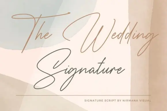 The Wedding Signature Font | Dazzling Elegant Script Font for Wedding Invitations, Logos, Branding, Cards, Stationery & Luxury Designs