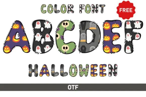 Halloween Font | Playful Artistic Halloween Font for Children’s Books, Posters, Invitations, Greeting Cards, Cricut Crafts & Spooky Designs