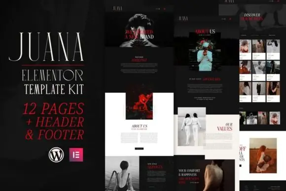 WordPress Elementor Template Kit for WooCommerce Online Stores | Modern Responsive Website Design for Fashion Boutique, Beauty Salon, Photography, Jewelry, Spa, Blog & Small Business | 10+ Pages Inclu