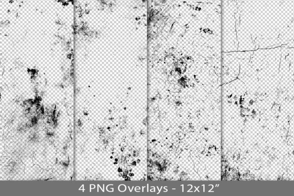 Grunge Texture PNG Overlay Bundle | Distressed Vintage Texture Overlays | Transparent Grunge Effects for Scrapbooking, Junk Journals, Digital Papers & Graphic Design