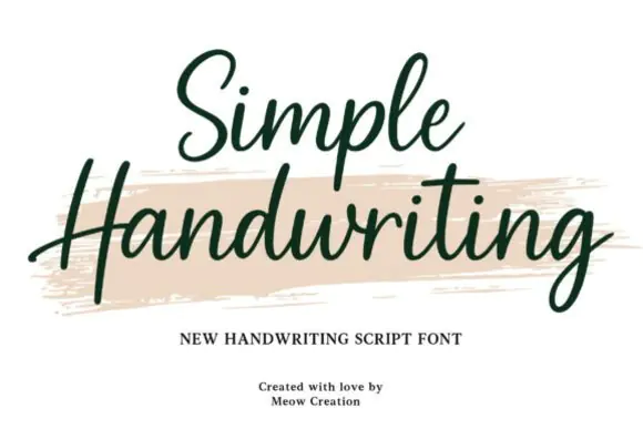 Simple Handwriting Font – Fluid Contemporary Script Typeface for Branding, Watermarks, Social Media Captions, Signatures, Headlines, Short Paragraphs & Elegant Personal Designs