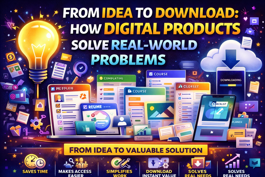 From Idea to Download: How Digital Products Solve Real-World Problems