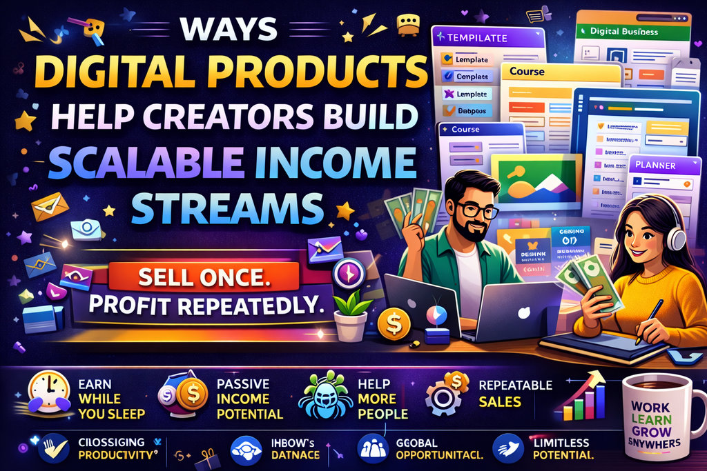 Ways Digital Products Help Creators Build Scalable Income Streams