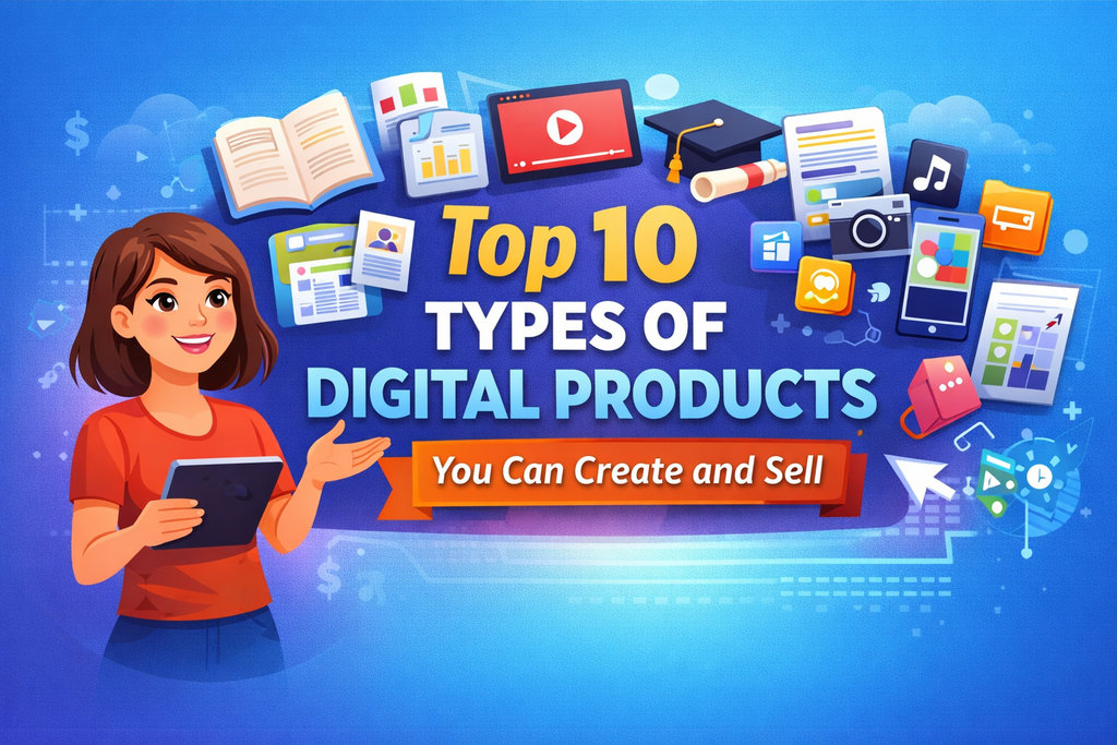 Top 10 Types of Digital Products You Can Create and Sell